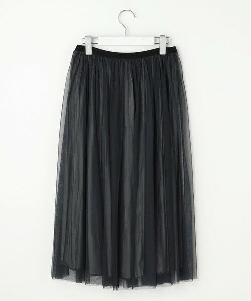 L size ONWARD(大きいサイズ) / エルサイズオンワード ミニ・ひざ丈スカート | 【2way】リバーシブル チュール スカート | 詳細10