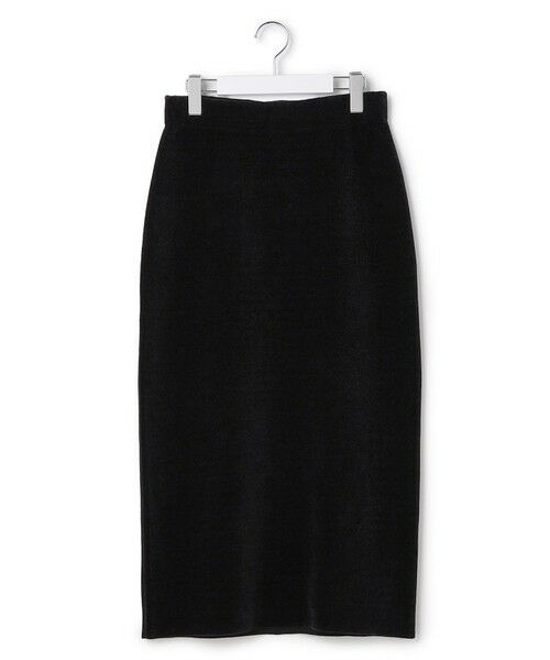 L size ONWARD(大きいサイズ) / エルサイズオンワード ミニ・ひざ丈スカート | 【SLOW/一部店舗限定】ベロア風ニット スカート | 詳細4