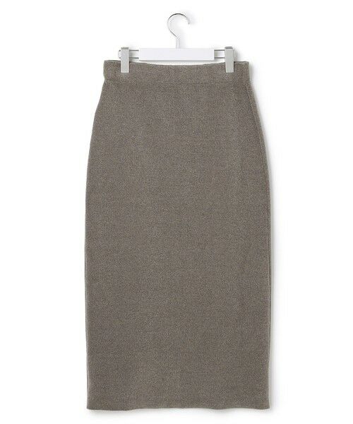 L size ONWARD(大きいサイズ) / エルサイズオンワード ミニ・ひざ丈スカート | 【SLOW/一部店舗限定】ベロア風ニット スカート | 詳細7