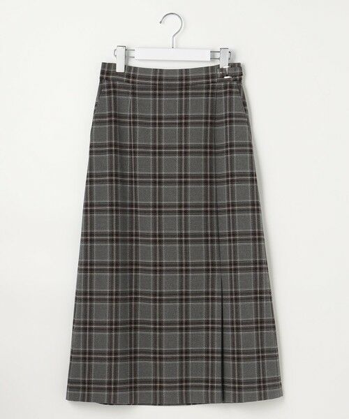 L size ONWARD(大きいサイズ) / エルサイズオンワード ミニ・ひざ丈スカート | ビューティサーモ2WAYストレッチチェック スカート | 詳細7