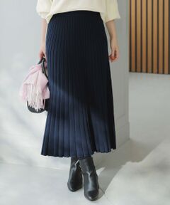 L size ONWARD(大きいサイズ) / エルサイズオンワード ミニ・ひざ丈スカート | CICA加工 ニット フレア スカート