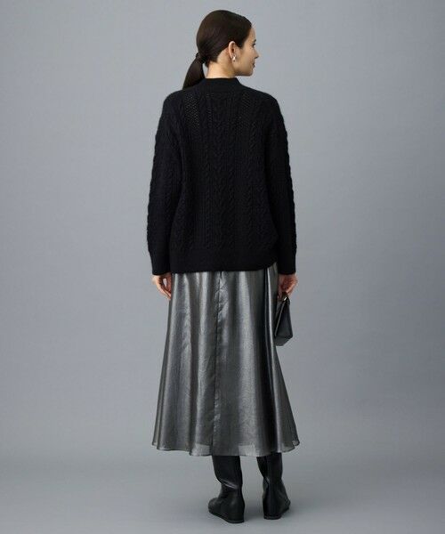 L size ONWARD(大きいサイズ) / エルサイズオンワード ミニ・ひざ丈スカート | 【カタログ掲載】シャイニーギャザー スカート | 詳細18