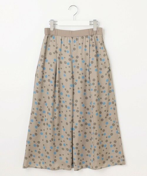 L size ONWARD(大きいサイズ) / エルサイズオンワード ミニ・ひざ丈スカート | マルチポルカドットプリント スカート | 詳細4