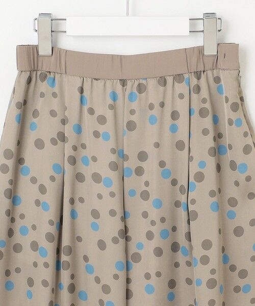 L size ONWARD(大きいサイズ) / エルサイズオンワード ミニ・ひざ丈スカート | マルチポルカドットプリント スカート | 詳細5