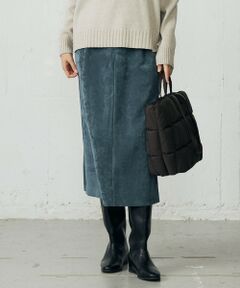 【17号サイズまで展開・SHIHOさん着用】ソフトコーデュロイ スカート