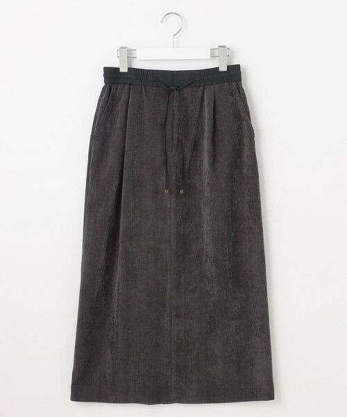 L size ONWARD(大きいサイズ) / エルサイズオンワード ミニ・ひざ丈スカート | 【17号サイズまで展開・SHIHOさん着用】ソフトコーデュロイ スカート | 詳細30