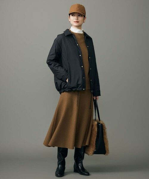 L size ONWARD(大きいサイズ) / エルサイズオンワード ミニ・ひざ丈スカート | 【カタログ掲載】ウールミラノニットフレア スカート | 詳細8