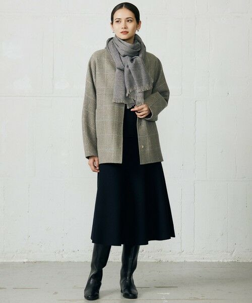 L size ONWARD(大きいサイズ) / エルサイズオンワード ミニ・ひざ丈スカート | 【カタログ掲載】ウールミラノニットフレア スカート | 詳細17