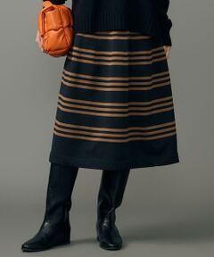 L size ONWARD(大きいサイズ) / エルサイズオンワード ミニ・ひざ丈スカート | ポリエステルホールガーメント スカート