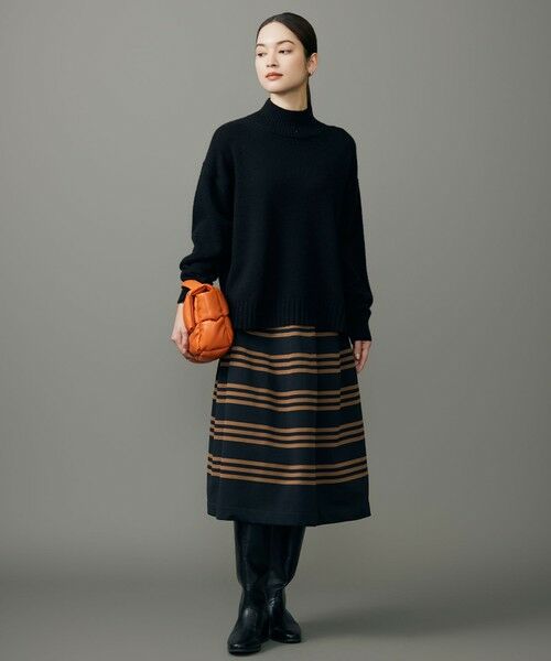 L size ONWARD(大きいサイズ) / エルサイズオンワード ミニ・ひざ丈スカート | ポリエステルホールガーメント スカート | 詳細3