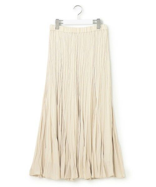 L size ONWARD(大きいサイズ) / エルサイズオンワード ロング・マキシ丈スカート | 【洗える】クラッシュ プリーツ ジョーゼット スカート | 詳細6