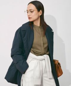 L size ONWARD(大きいサイズ) / エルサイズオンワード シャツ・ブラウス | アルタニカツイル バンドカラーブラウス