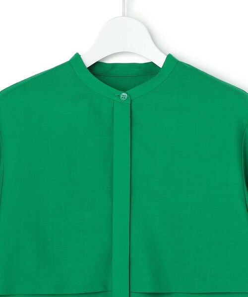 L size ONWARD(大きいサイズ) / エルサイズオンワード シャツ・ブラウス | アルタニカツイル バンドカラーブラウス | 詳細6