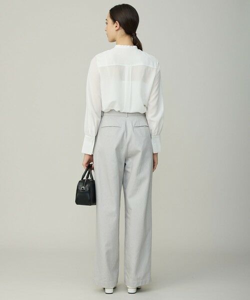 L size ONWARD(大きいサイズ) / エルサイズオンワード シャツ・ブラウス | セルロースシルクビエラ ボウタイ付きブラウス | 詳細5