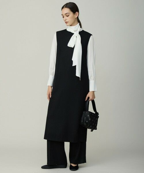 L size ONWARD(大きいサイズ) / エルサイズオンワード シャツ・ブラウス | セルロースシルクビエラ ボウタイ付きブラウス | 詳細6