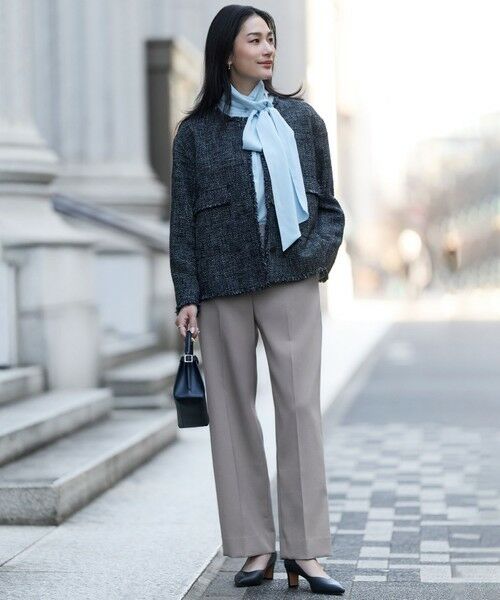 L size ONWARD(大きいサイズ) / エルサイズオンワード シャツ・ブラウス | セルロースシルクビエラ ボウタイ付きブラウス | 詳細9