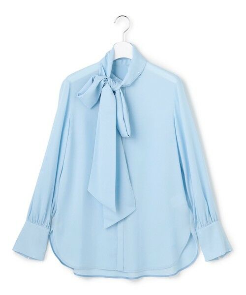 L size ONWARD(大きいサイズ) / エルサイズオンワード シャツ・ブラウス | セルロースシルクビエラ ボウタイ付きブラウス | 詳細12