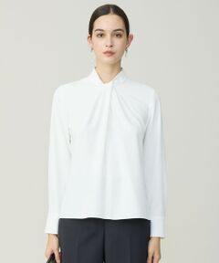 L size ONWARD(大きいサイズ) / エルサイズオンワード シャツ・ブラウス | ストレッチジョーゼット ボウタイライク ブラウス