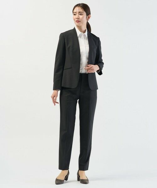 L size ONWARD(大きいサイズ) / エルサイズオンワード シャツ・ブラウス | 【リクルート対応】ホワイトブロード シャツカラーブラウス | 詳細2