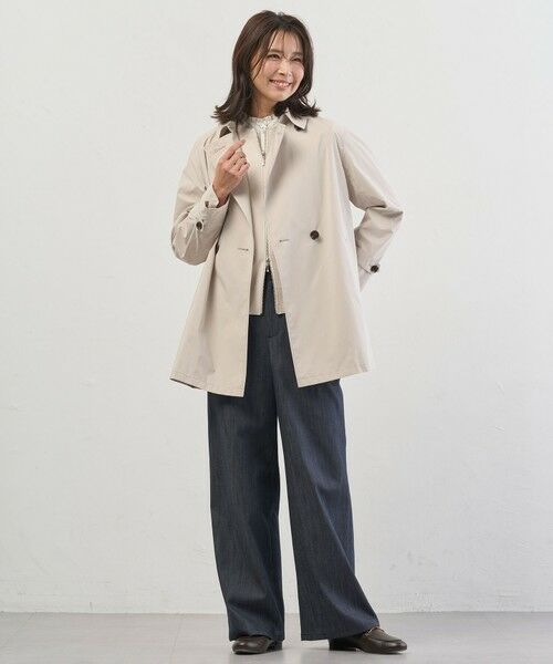 L size ONWARD(大きいサイズ) / エルサイズオンワード シャツ・ブラウス | BEZコットンナイロン ストライプ フリル襟 ブラウス | 詳細15