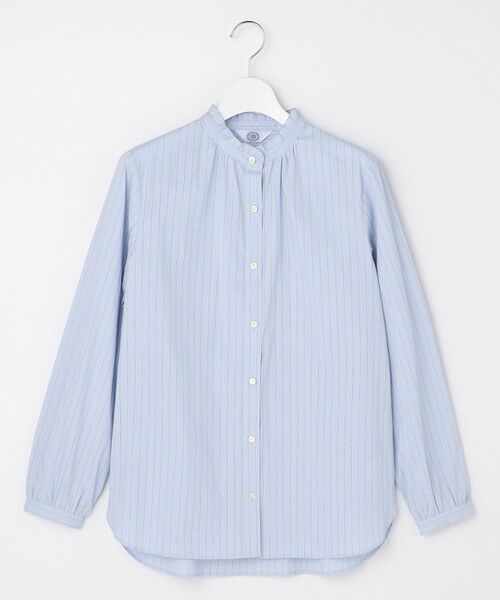 L size ONWARD(大きいサイズ) / エルサイズオンワード シャツ・ブラウス | BEZコットンナイロン ストライプ フリル襟 ブラウス | 詳細15