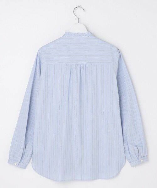 L size ONWARD(大きいサイズ) / エルサイズオンワード シャツ・ブラウス | BEZコットンナイロン ストライプ フリル襟 ブラウス | 詳細16