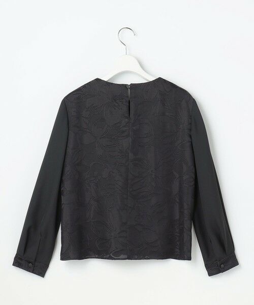 L size ONWARD(大きいサイズ) / エルサイズオンワード シャツ・ブラウス | 【カタログ掲載・セットアップ対応】フラワーオパールプリントブロッキング ブラウス | 詳細6