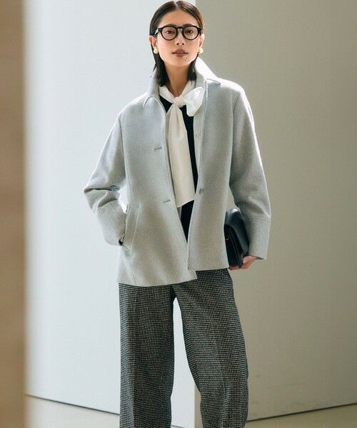 L size ONWARD(大きいサイズ) / エルサイズオンワード シャツ・ブラウス | 【滝沢眞規子さん着用/Oggi掲載】ストレッチライトタイプライター 2WAY ボウタイブラウス | 詳細1