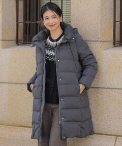 L size ONWARD(大きいサイズ) / エルサイズオンワード ダウンジャケット・ベスト | 【洗える・2way】タフタダウン ロング丈 コート