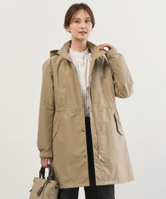 L size ONWARD(大きいサイズ) / エルサイズオンワード その他アウター | 【2way】スパンライクナイロンタッサー フーデッド コート