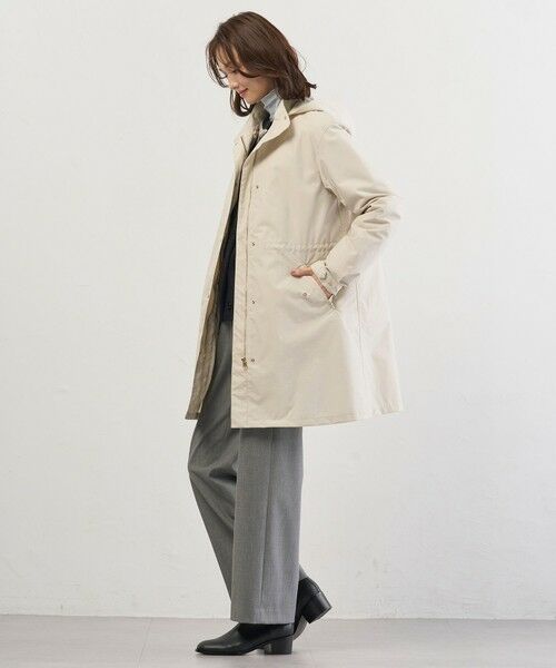 L size ONWARD(大きいサイズ) / エルサイズオンワード その他アウター | 【2way】スパンライクナイロンタッサー フーデッド コート | 詳細2