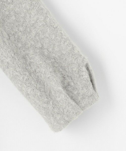 L size ONWARD(大きいサイズ) / エルサイズオンワード ピーコート | 【2WAY】ブークレーシャギーラメ アウター | 詳細16