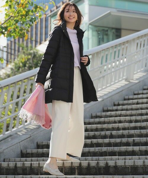 L size ONWARD(大きいサイズ) / エルサイズオンワード ダウンジャケット・ベスト | 【2WAY】シルキータフタロング ダウン | 詳細1