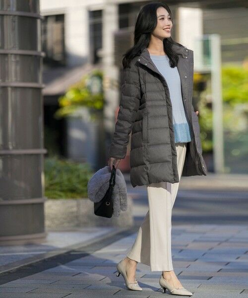 L size ONWARD(大きいサイズ) / エルサイズオンワード ダウンジャケット・ベスト | 【2WAY】シルキータフタロング ダウン | 詳細26