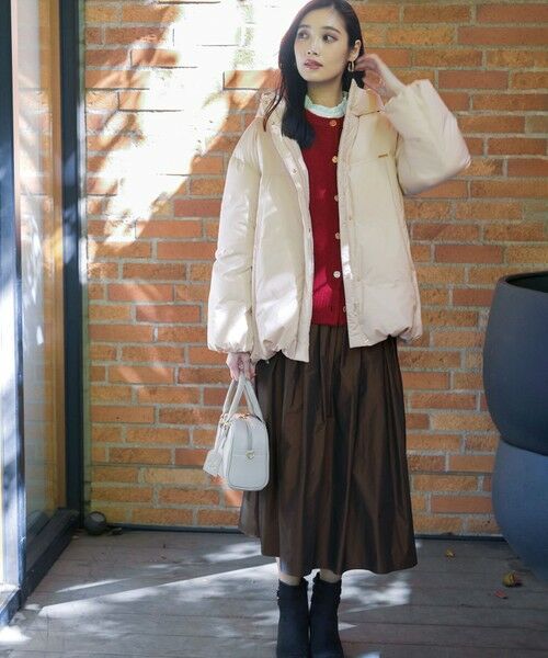 L size ONWARD(大きいサイズ) / エルサイズオンワード ダウンジャケット・ベスト | ボリュームリッチダウン ジャケット | 詳細4