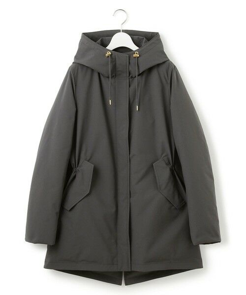 L size ONWARD(大きいサイズ) / エルサイズオンワード ダウンジャケット・ベスト | 【一部店舗限定/滝沢眞規子さん着用/撥水加工】ミリタリー フーデット ダウンコート | 詳細12