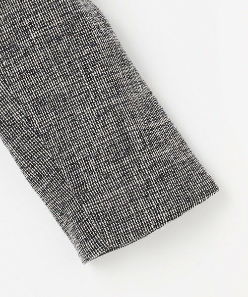 L size ONWARD(大きいサイズ) / エルサイズオンワード ノーカラージャケット | ライトストレッチ ツイード ジャケット | 詳細11