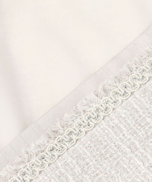 L size ONWARD(大きいサイズ) / エルサイズオンワード ノーカラージャケット | 【セットアップ対応】ライトシャインツイード ノーカラージャケット | 詳細14