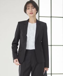 L size ONWARD(大きいサイズ) / エルサイズオンワード テーラードジャケット | 【セットアップ対応】ファインネスウール 一つ釦 ジャケット