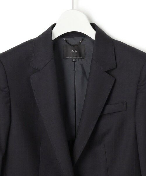 L size ONWARD(大きいサイズ) / エルサイズオンワード テーラードジャケット | 【セットアップ対応】ファインネスウール 一つ釦 ジャケット | 詳細18