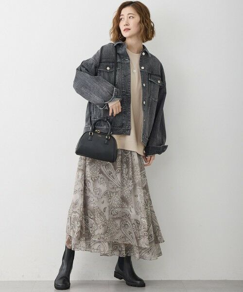 L size ONWARD(大きいサイズ) / エルサイズオンワード Gジャン・デニムジャケット | 【滝沢眞規子さん着用/RED CARD TOKYO×23区】オーバーサイズ デニム ジャケット | 詳細3