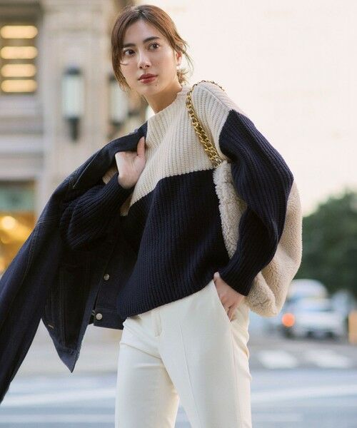 L size ONWARD(大きいサイズ) / エルサイズオンワード Gジャン・デニムジャケット | 【滝沢眞規子さん着用/RED CARD TOKYO×23区】オーバーサイズ デニム ジャケット | 詳細30