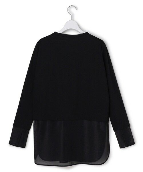 L size ONWARD(大きいサイズ) / エルサイズオンワード カットソー | サテンラッセルコンビ カットソー | 詳細11