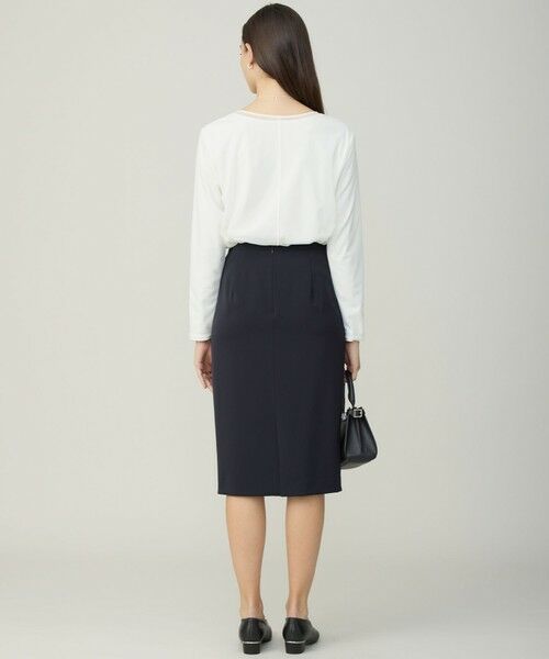 L size ONWARD(大きいサイズ) / エルサイズオンワード カットソー | イージージョーゼット シアーレイヤードカットソー | 詳細2