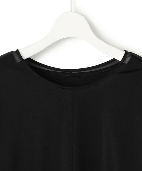 L size ONWARD(大きいサイズ) / エルサイズオンワード カットソー | イージージョーゼット シアーレイヤードカットソー | 詳細8