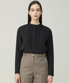 L size ONWARD(大きいサイズ) / エルサイズオンワード カットソー | イージージョーゼット ピンタックカットソー