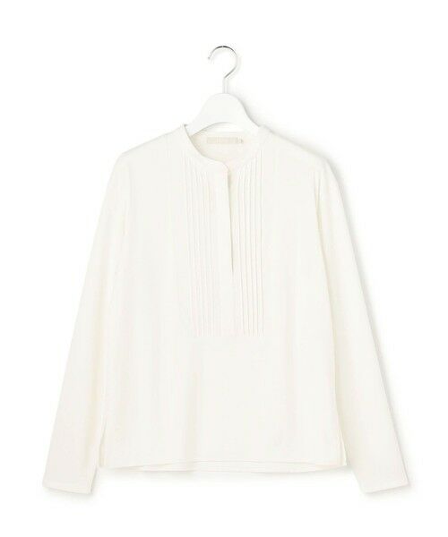 L size ONWARD(大きいサイズ) / エルサイズオンワード カットソー | イージージョーゼット ピンタックカットソー | 詳細4