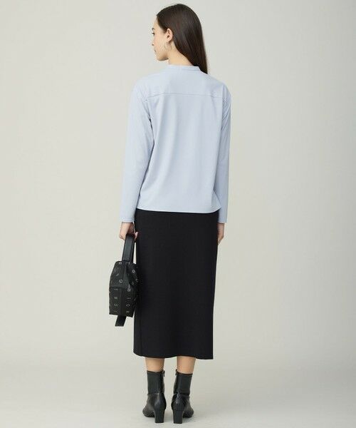 L size ONWARD(大きいサイズ) / エルサイズオンワード カットソー | イージージョーゼット ピンタックカットソー | 詳細6