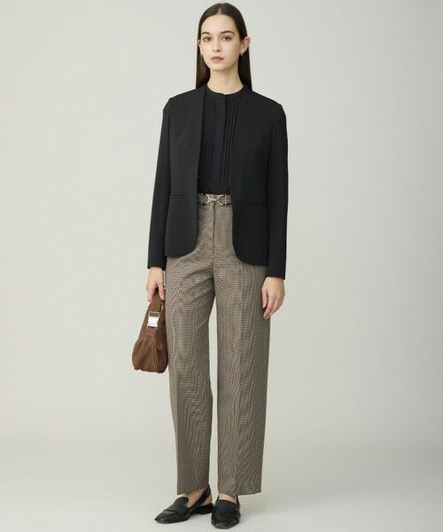 L size ONWARD(大きいサイズ) / エルサイズオンワード カットソー | イージージョーゼット ピンタックカットソー | 詳細15