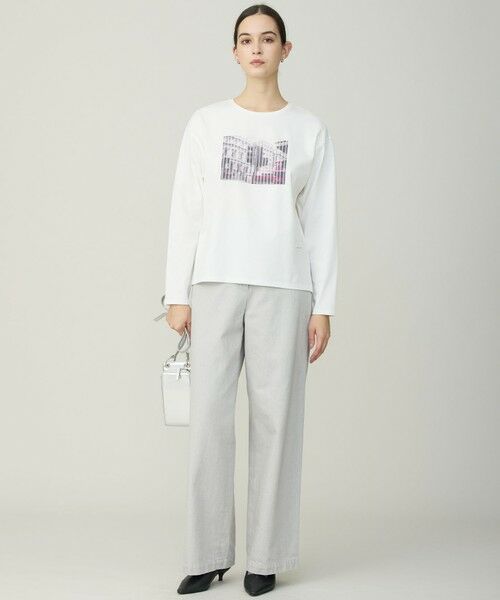 L size ONWARD(大きいサイズ) / エルサイズオンワード カットソー | 【30th ANNIVERSARY】 LONDONフォトプリント ロングスリーブTシャツ | 詳細1